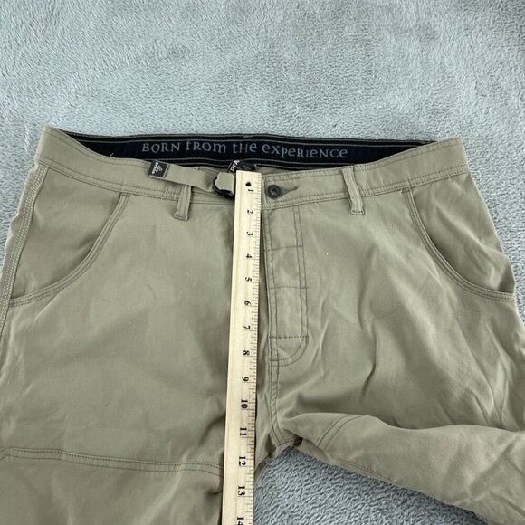 Prana Mens 38WX30L Tan Cargo Pants With Snap Closures & Pockets 5204 - Picture 5 of 9